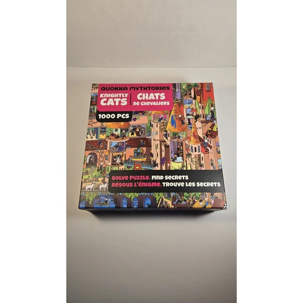 Quokka Mythtories KNIGHTLY CATS 1000 Piece Jigsaw Puzzle Mystery 2025